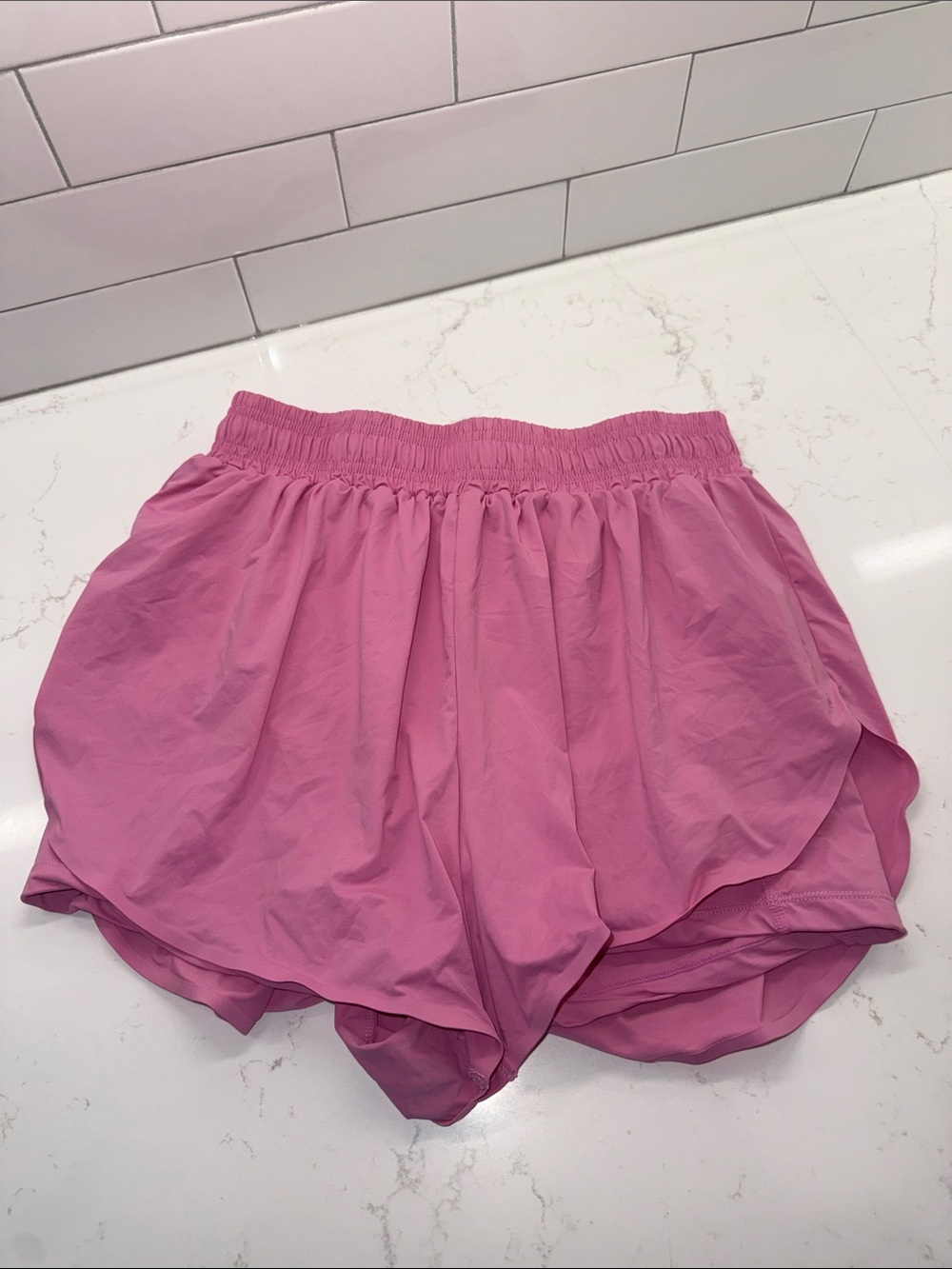 Paragon Lightspeed Pink Elastic-Waist Active Shorts